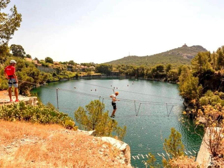 Dans Un Cadre D'Exception, Vue Mer Panoramique A Agay Cote D'Azur, Village Vacances Cap Esterel, T2 Avec Jardin, Golf, Climatisation, Wifi, 5 Piscines Saint-Raphael  Luaran gambar
